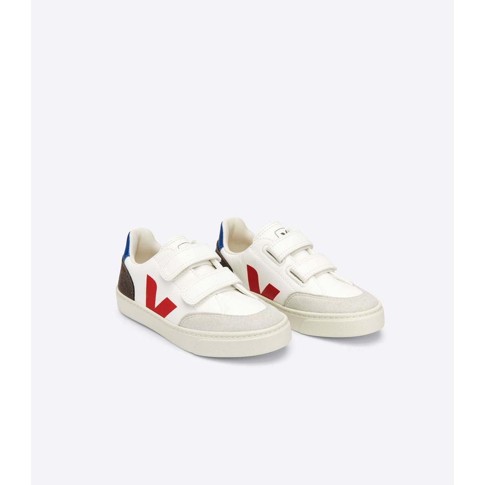 Veja V-12 CHROMEFREE Kids' Shoes White/Black | CA 750JPQ